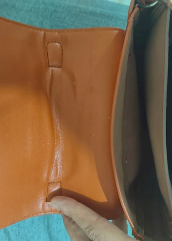 Bej Deri Kadın Çanta Tokalı - Görsel 3