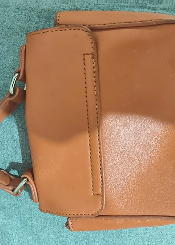 Bej Deri Kadın Çanta Tokalı - Görsel 2