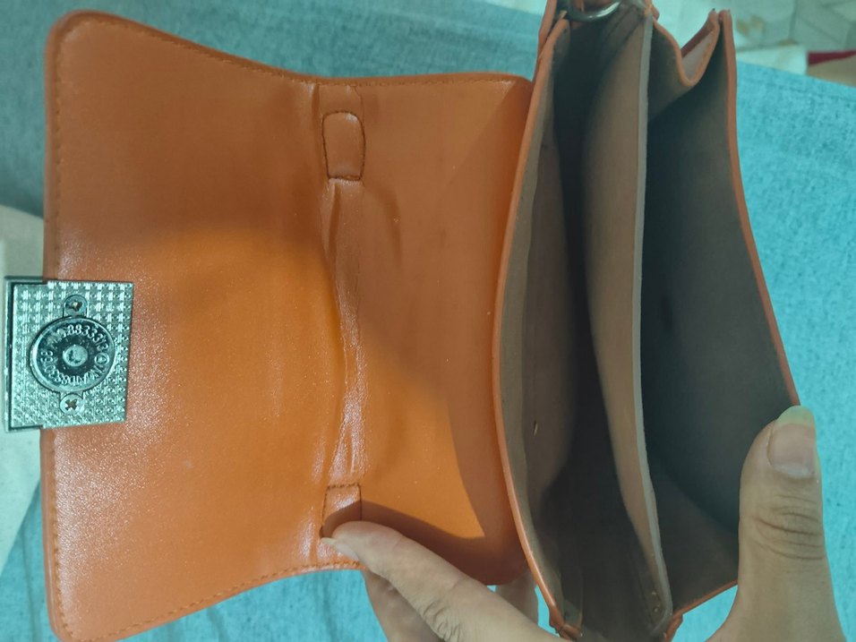 Bej Deri Kadın Çanta Tokalı - Görsel 3