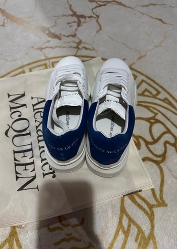 Beyaz Wedge Topuklu McQueen Spor Ayakkabı