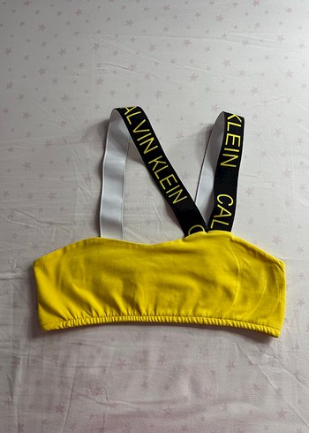 Sarı Mini Atlet Üst, Calvin Klein Askılı