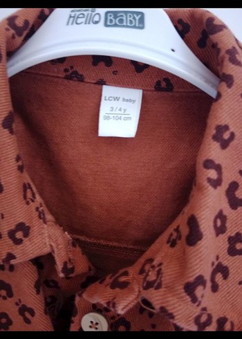 LC Waikiki Kız Çocuk Leopar Desenli Kahverengi Ceket