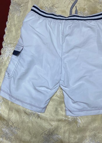 Beyaz Baskılı Erkek Deniz Şortu - Görsel 4