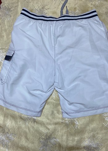 Beyaz Baskılı Erkek Deniz Şortu - Görsel 5