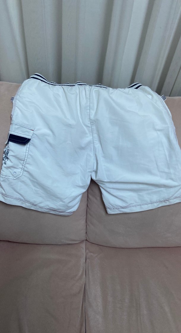 Beyaz Baskılı Erkek Deniz Şortu - Görsel 2