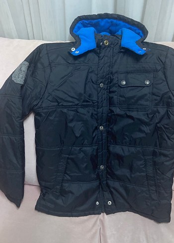 Fermuarlı Düğmeli Siyah Erkek Midi Mont - Görsel 2