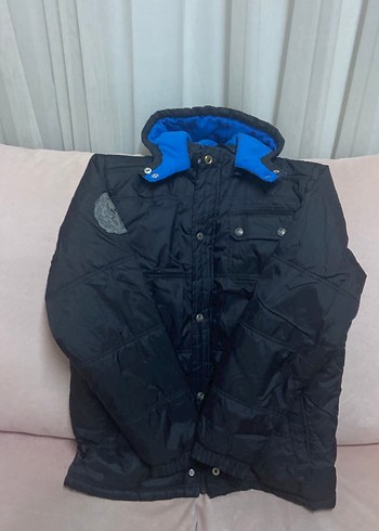 Fermuarlı Düğmeli Siyah Erkek Midi Mont - Görsel 3