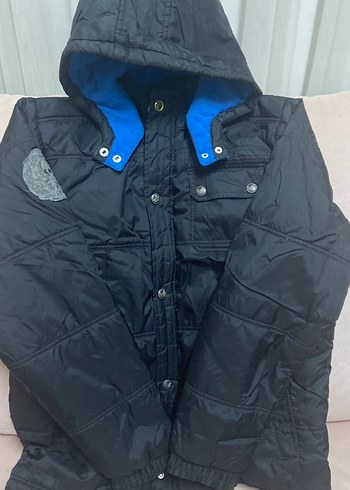 Fermuarlı Düğmeli Siyah Erkek Midi Mont - Görsel 5