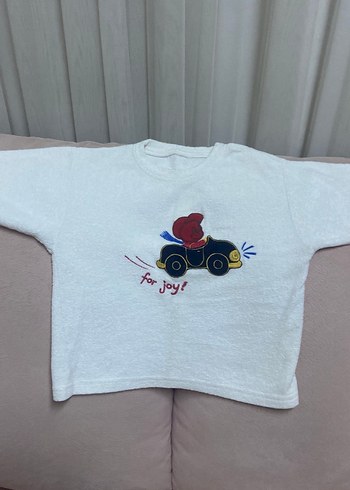 Beyaz Baskılı Erkek Çocuk Sweatshirt - Görsel 8