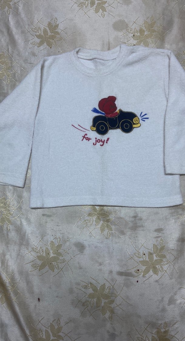 Beyaz Baskılı Erkek Çocuk Sweatshirt - Görsel 4