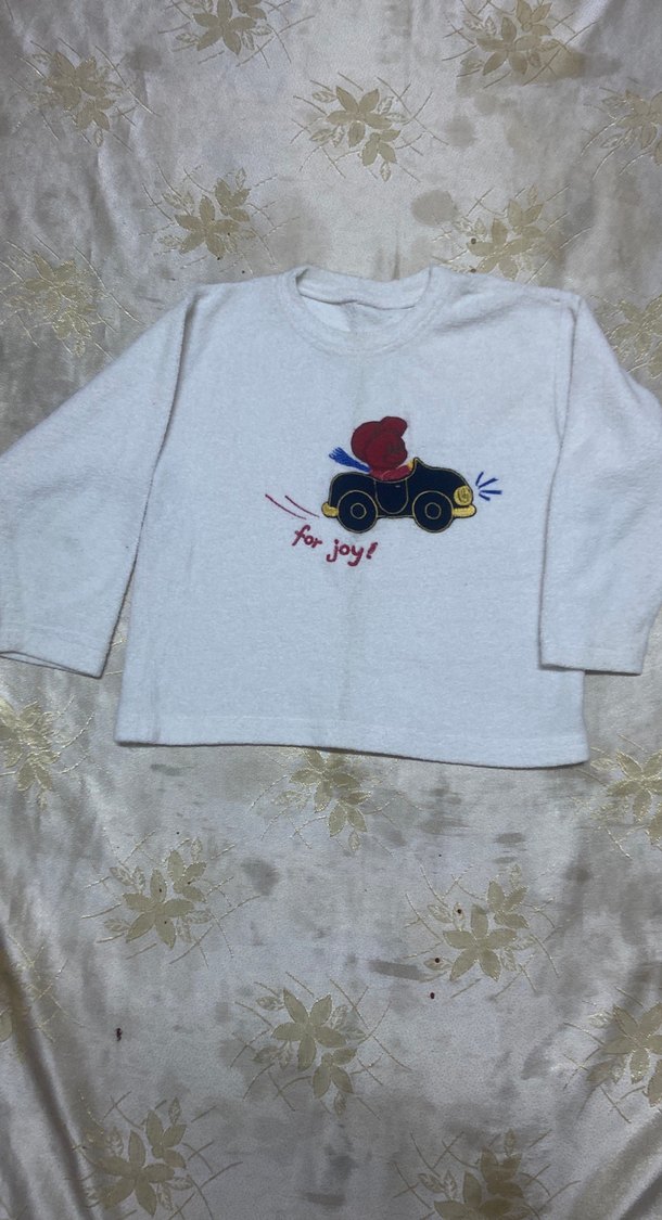 Beyaz Baskılı Erkek Çocuk Sweatshirt - Görsel 3