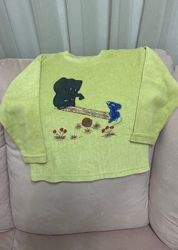 Erkek Çocuk Yeşil Baskılı Sweatshirt - Görsel 6