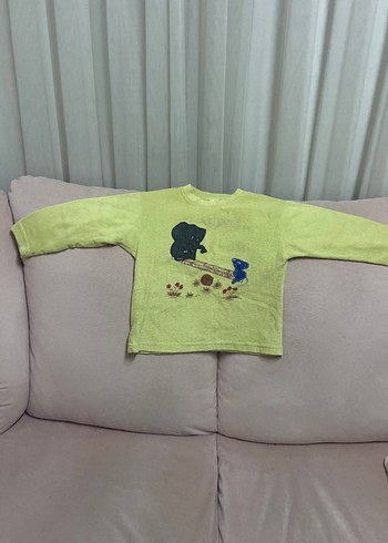 Erkek Çocuk Yeşil Baskılı Sweatshirt - Görsel 5