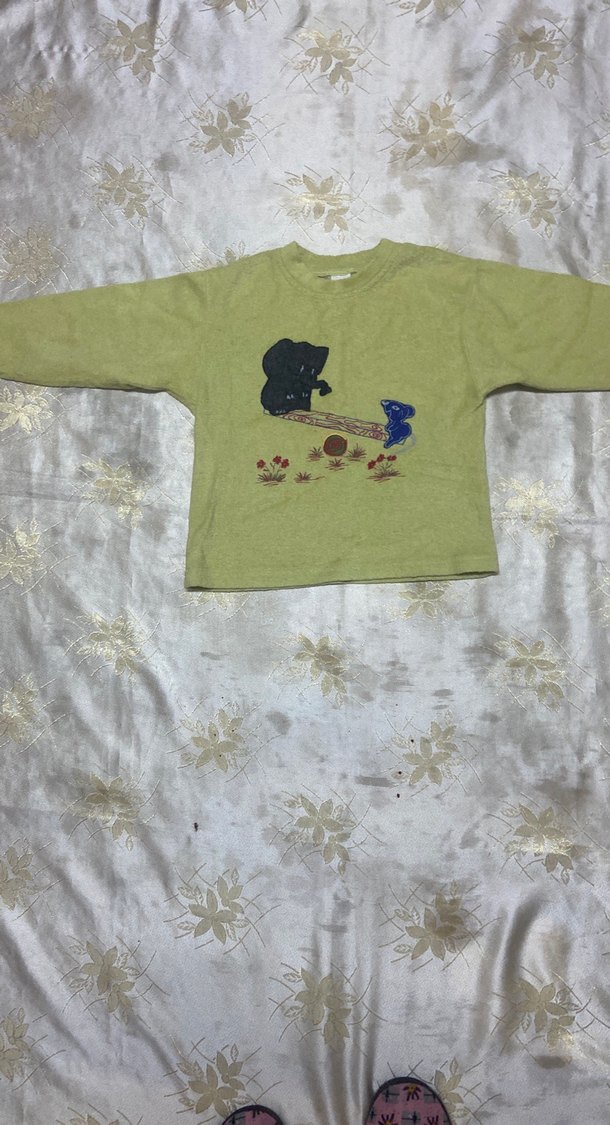 Erkek Çocuk Yeşil Baskılı Sweatshirt - Görsel 2