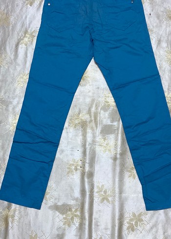 Erkek Mavi Kemerli Pantolon - Görsel 6