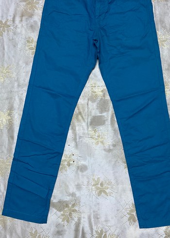 Erkek Mavi Kemerli Pantolon - Görsel 2