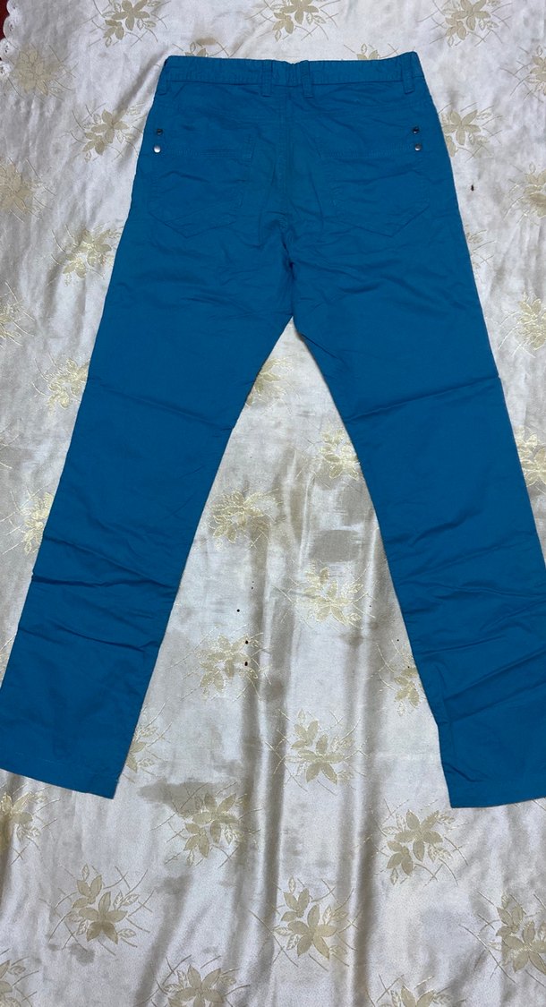 Erkek Mavi Kemerli Pantolon - Görsel 5