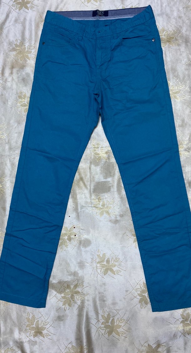 Erkek Mavi Kemerli Pantolon - Görsel 4