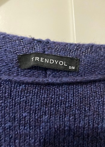 Lacivert Örgü Yün Salaş Kazak - Görsel 2