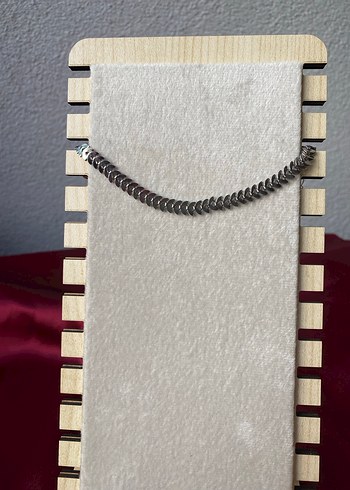 Diğer Çelik yaprak detaylı gümüş bileklik