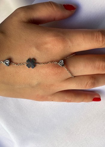 Çelik yonca detaylı gümüş şahmeran - Görsel 5