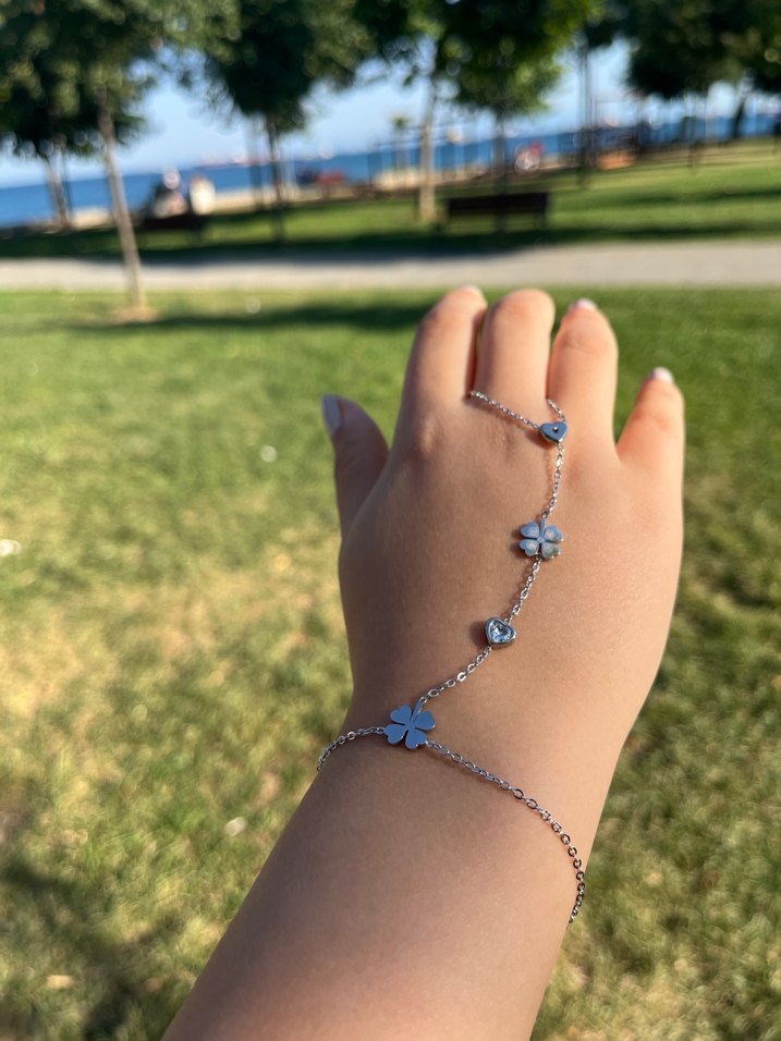 Çelik yonca detaylı gümüş şahmeran - Görsel 4