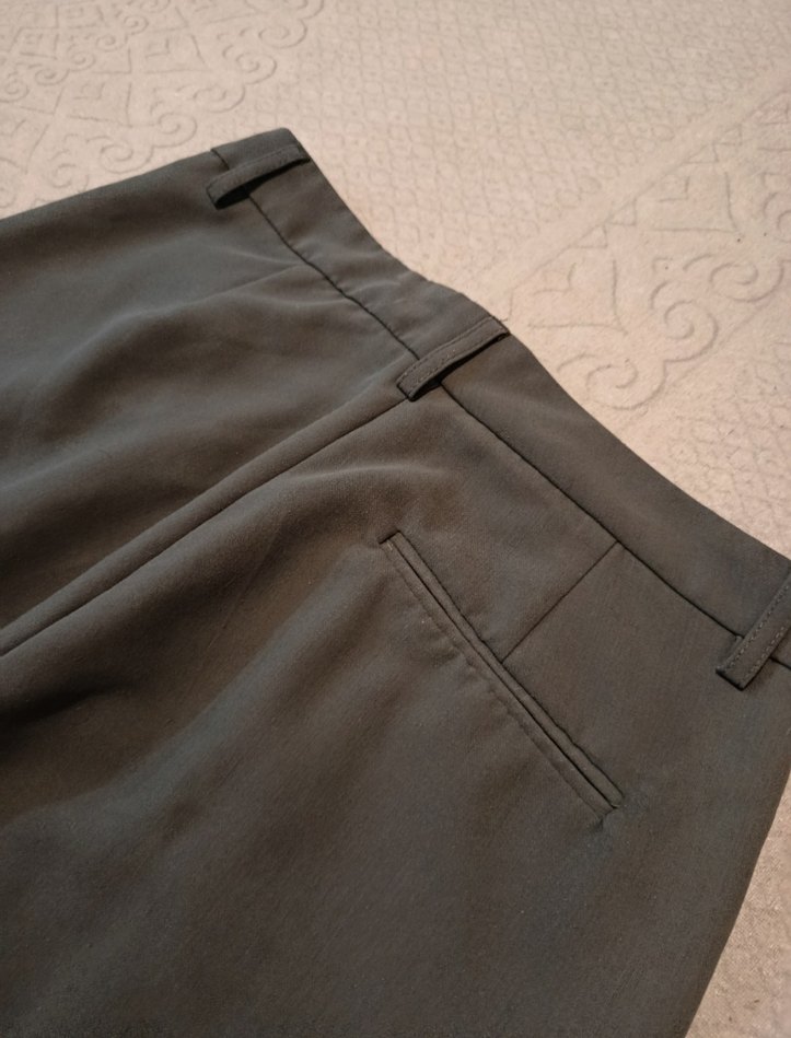 Gri Kadın Kumaş Pantolon - Görsel 3