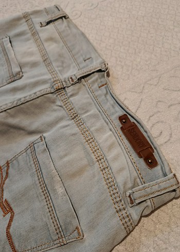 İspanyol Paça Vintage Kadın Kot Pantolon - Görsel 4