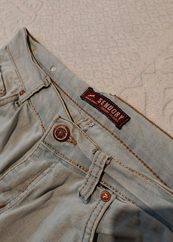 İspanyol Paça Vintage Kadın Kot Pantolon - Görsel 3