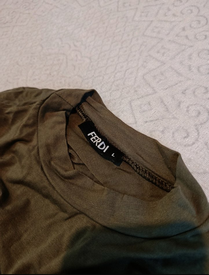 Haki Kadın Uzun Kollu Basic Body - Görsel 3