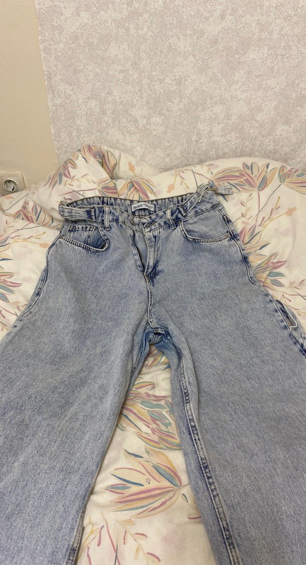 Buz mavisine yakın baggy pantolon - Görsel 3