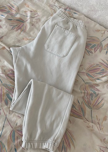 Bej Renkli Rahat Kesim Kadın Keten Eşofman - Görsel 2