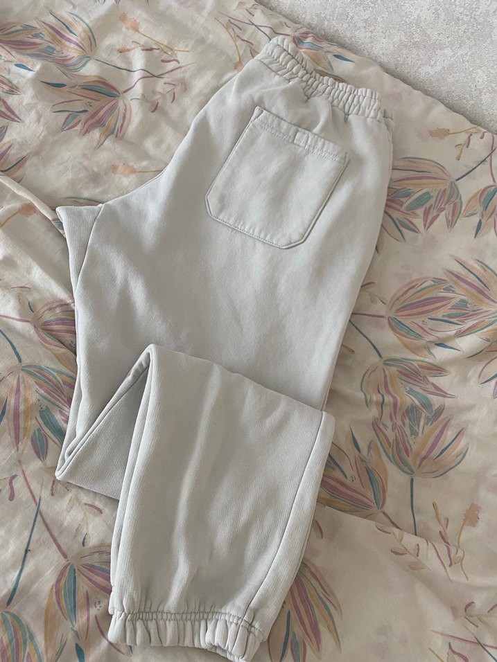 Bej Renkli Rahat Kesim Kadın Keten Eşofman - Görsel 2