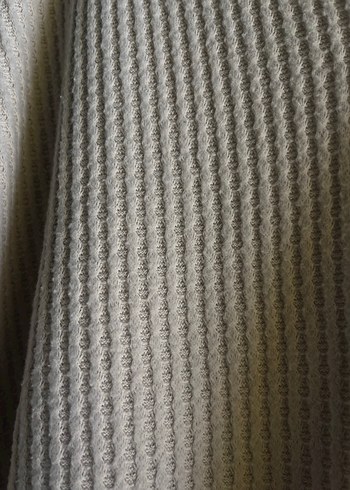 Bej V Yaka Örgü Kadın Kazak - Görsel 4