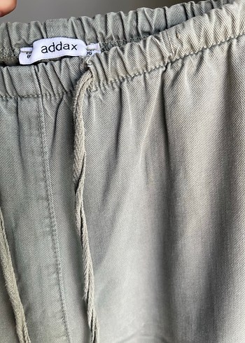 Gri Rahat Kesim Kadın Keten Pantolon - Görsel 4