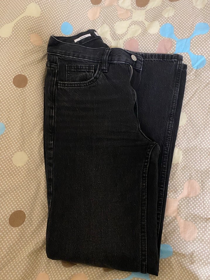 Siyah Kadın Regular Fit Kot Pantolon - Görsel 3