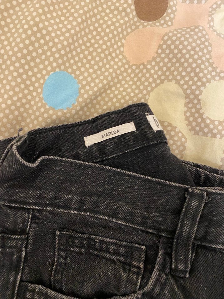 Siyah Kadın Regular Fit Kot Pantolon - Görsel 5