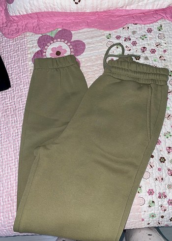 Haki Rahat Kesim Kadın Eşofman Altı - Görsel 4