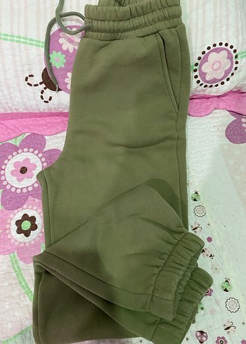 Haki Rahat Kesim Kadın Eşofman Altı - Görsel 5