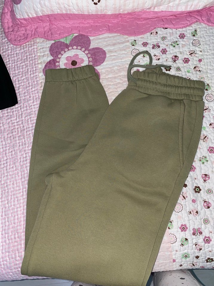 Haki Rahat Kesim Kadın Eşofman Altı - Görsel 4