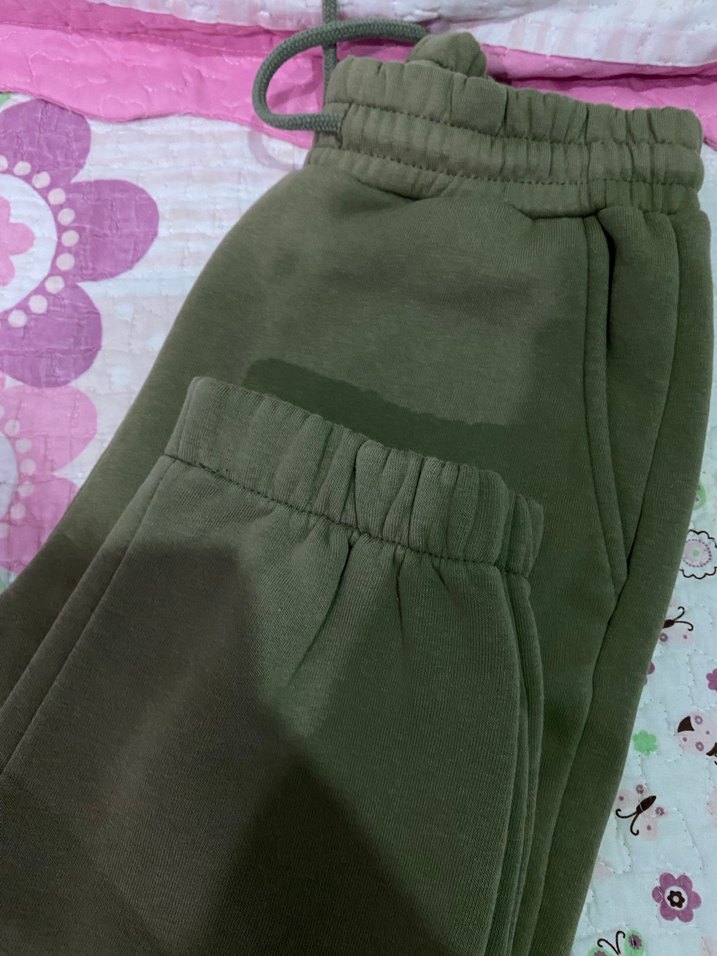 Haki Rahat Kesim Kadın Eşofman Altı - Görsel 3