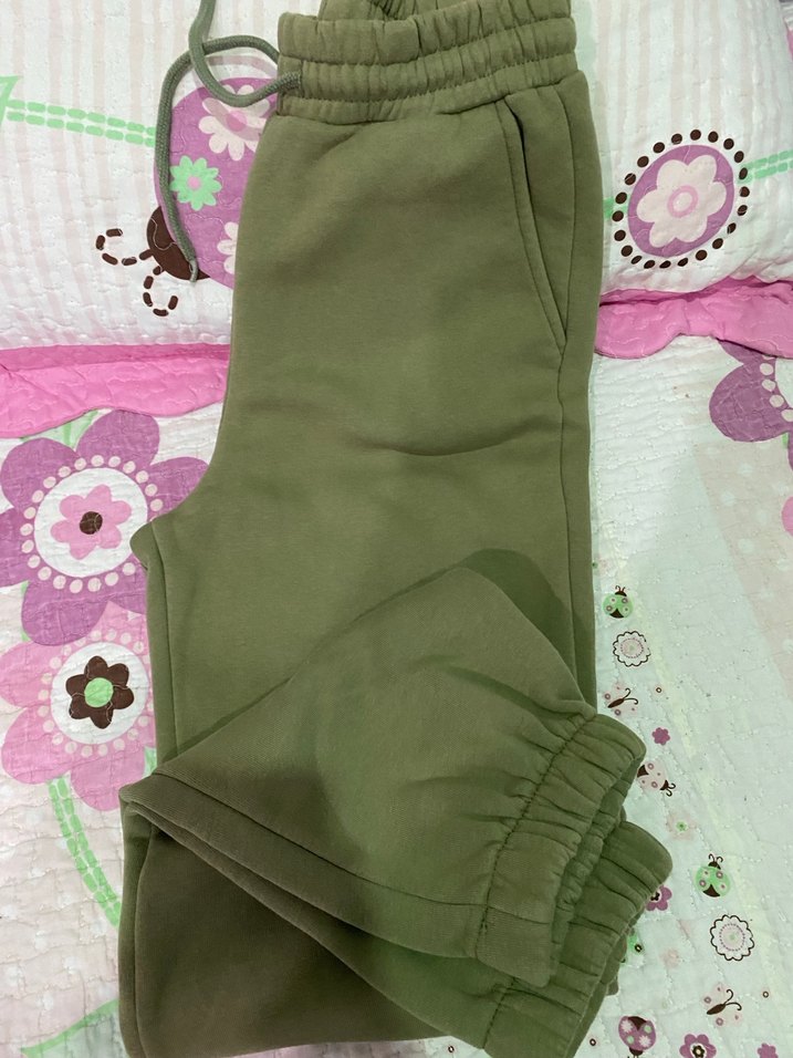 Haki Rahat Kesim Kadın Eşofman Altı - Görsel 5