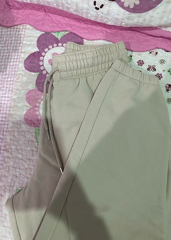 Bej Kadın Pamuklu Rahat Eşofman - Görsel 2