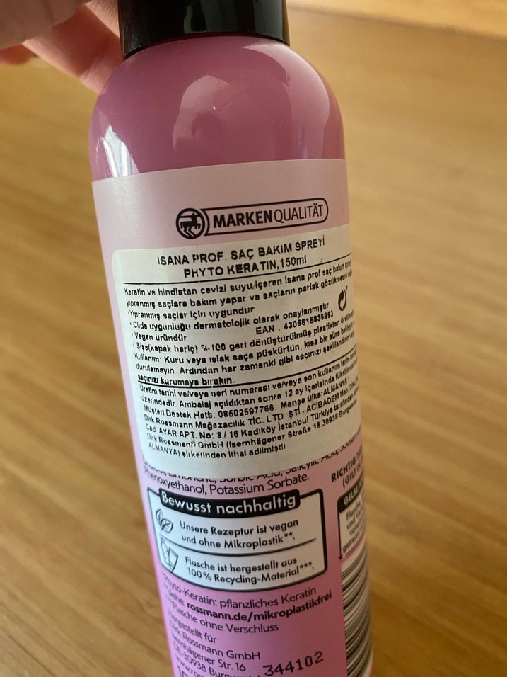 Isana Phyto-Keratin Saç Bakım Spreyi - Görsel 2