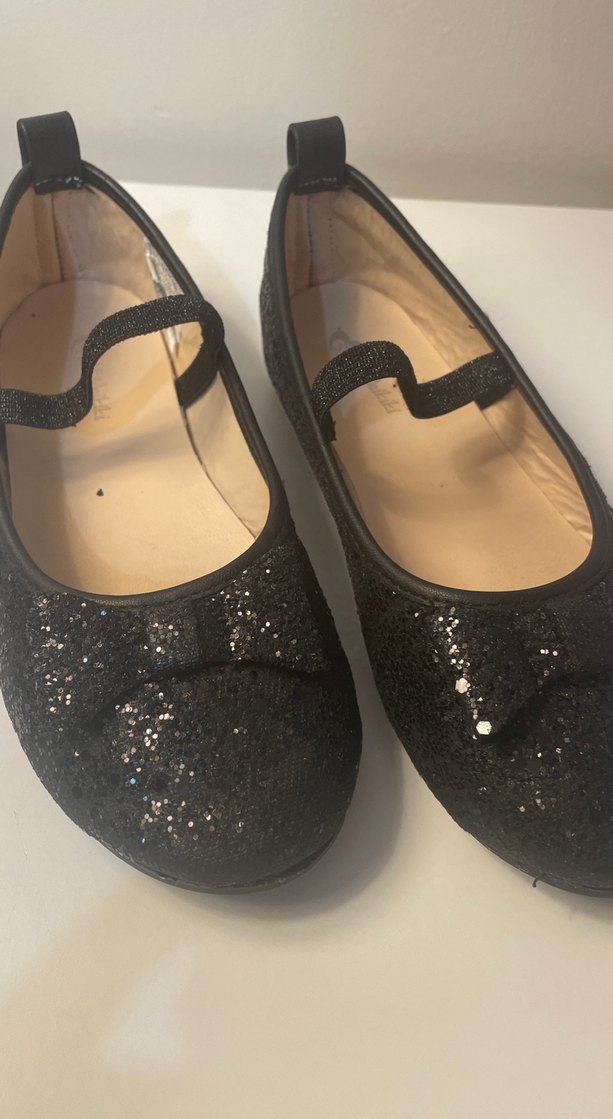 Kız Çocuk Siyah Rugan Babet Ayakkabı - Görsel 2