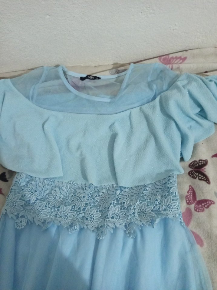 Mavi Bohem , Kısa Kollu, Salaş geçe elbisesi - Görsel 3