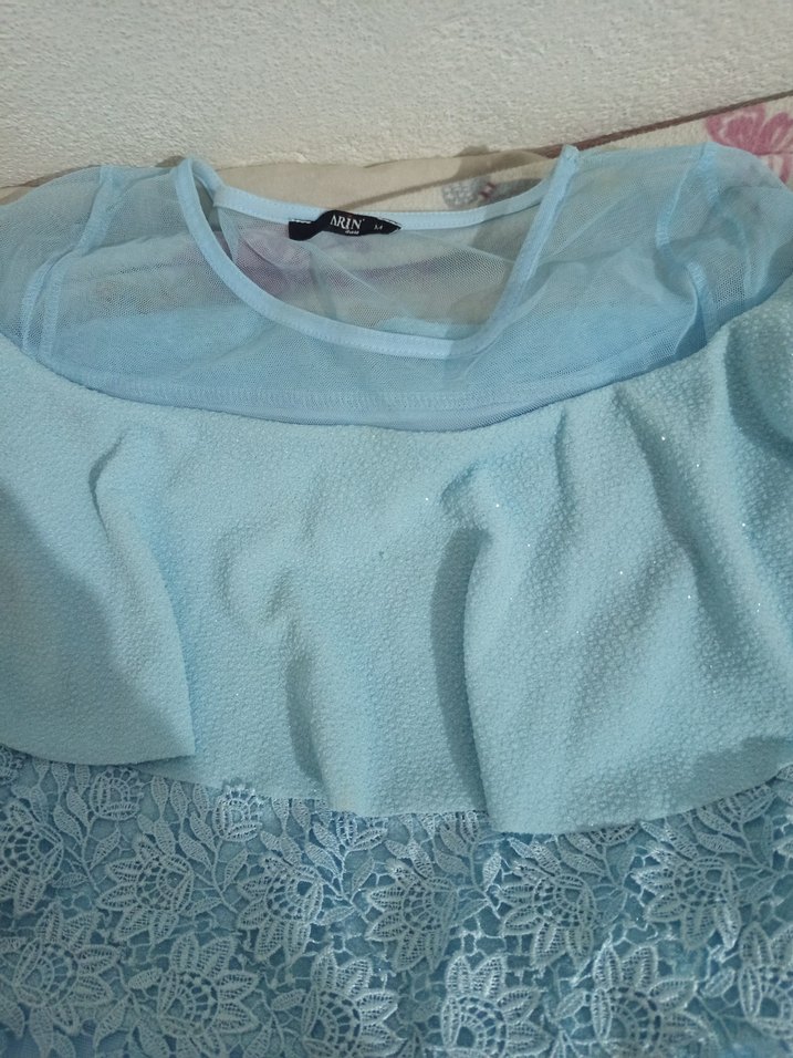 Mavi Bohem , Kısa Kollu, Salaş geçe elbisesi - Görsel 4