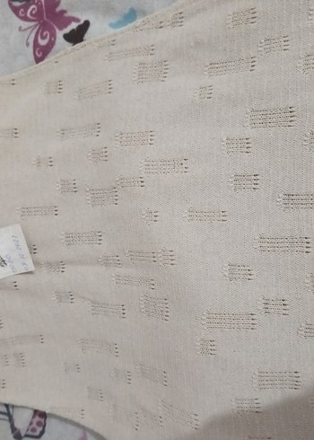 Bej etek Sentetik Kumaş - Görsel 4