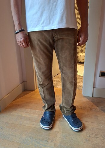 Ermenegildo Zegna Bej Suet Pantolon