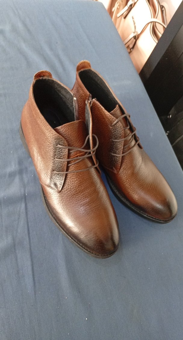 Kahverengi Deri Erkek Klasik Ofis Botu - Görsel 2